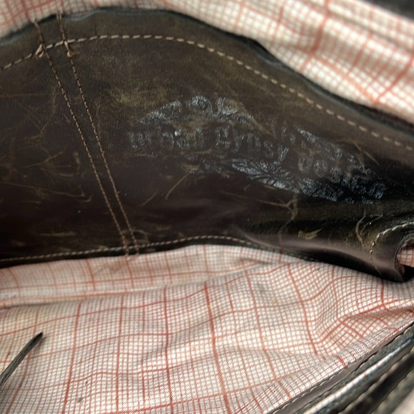 Urban Gypsy Design Uptown Brown Leather Floral Crossbody Bag BLEMISH - Picture 7 of 8